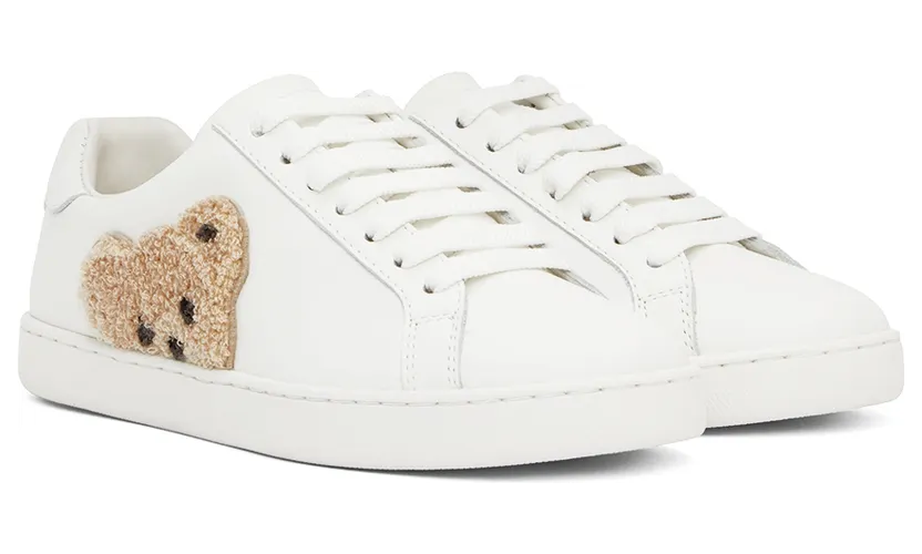 Palm Angels White New Teddy Bear Sneakers (PWIA036C99LEA0010160) (4)