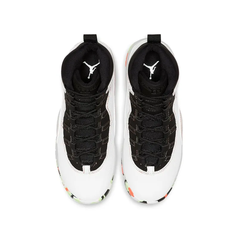 Jordan 10 Retro White Barely Volt Ember Glow (GS) White/Barely Volt-Black-Ember Glow (BV1843-176)