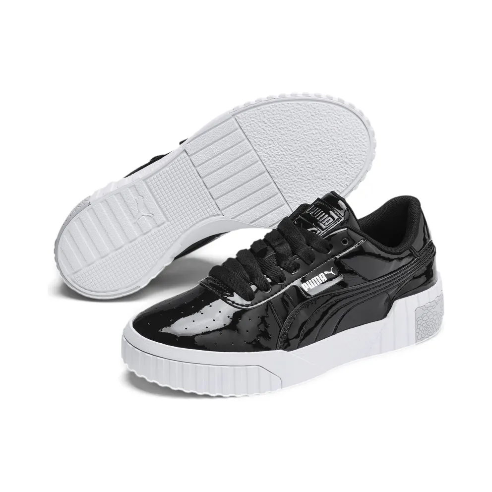 Puma Cali Patent jeugdsportschoenen White/Black (370139-02)