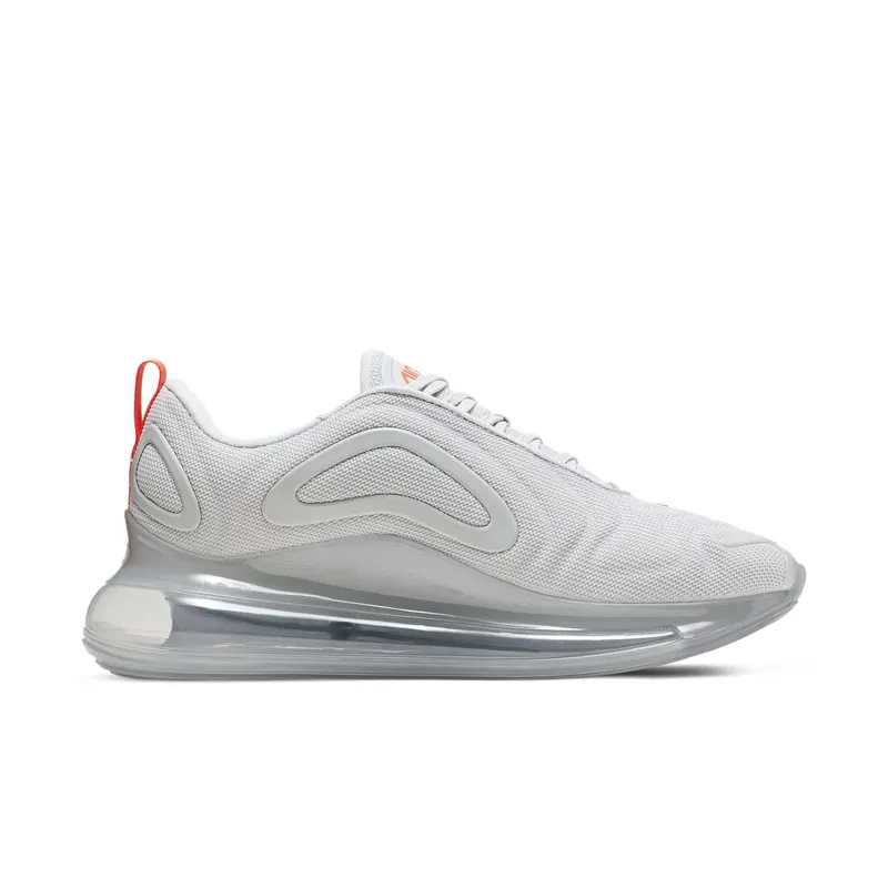 Nike Air Max 720 Pure Platinum Red Heel “Pure Platinum / Metallic Silver / Team Orange” (CD7626-002)