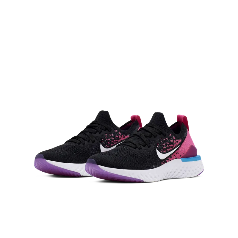 Nike Epic React Flyknit 2 voor kids Black (AQ3243-016)