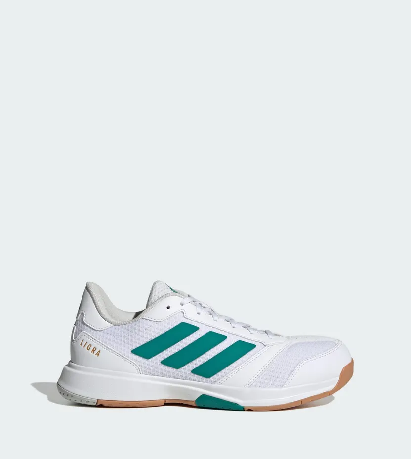 Adidas Ligra 8 Indoor Cloud White / Equipment Green / Grey One (KK2044)