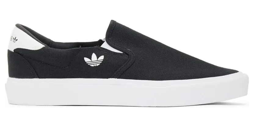 adidas Originals Black Court Rallye Slip-On Sneakers (FY4551)