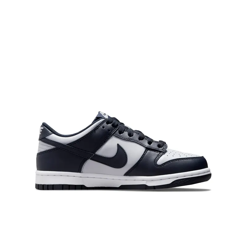 Nike Dunk Low Georgetown (GS) – “Wolf Grey / Dark Obsidian / Total Orange” (CW1590-004)