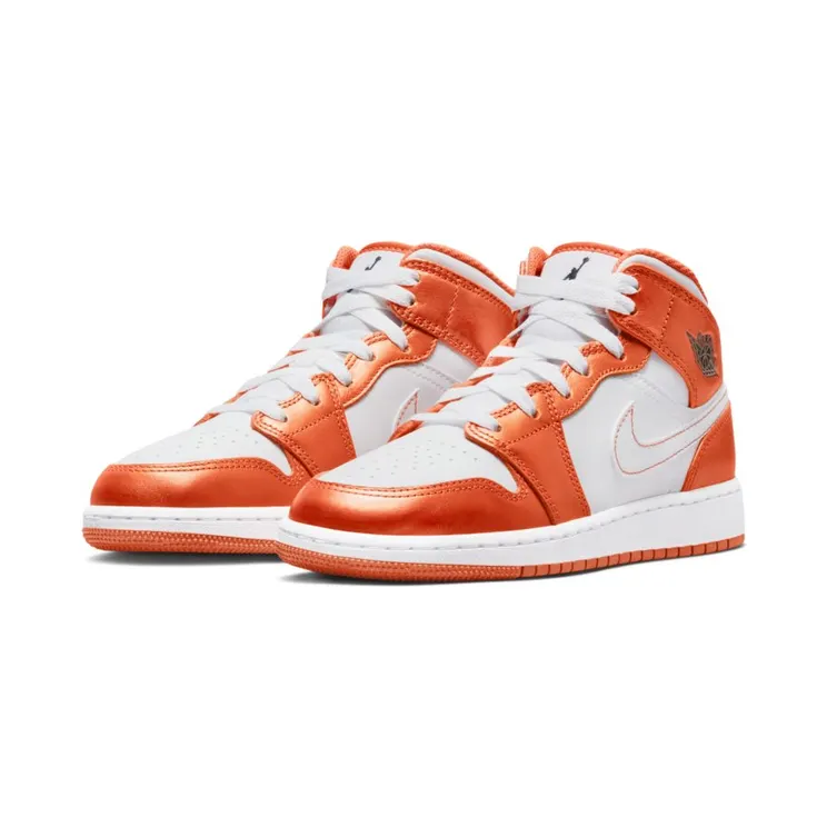 Jordan 1 Mid Metallic Orange (GS) (DM4228-800)