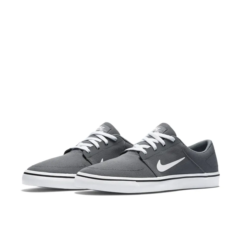 Nike Sb Portmore Canvas Low Skate Shoes Grey Grey (723874-004)