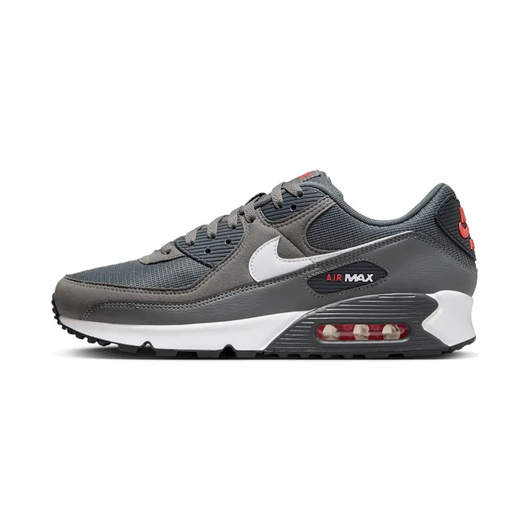 Nike Air Max 90 “Iron Grey / University Red / Anthracite / White” (DR0145-003)