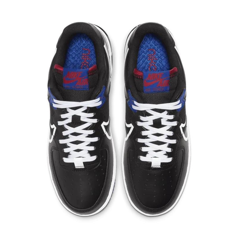 Nike Air Force 1 Low React Black White Gym Red Gym Blue Black/Gym Red-Gym Blue-White (CT1020-001)