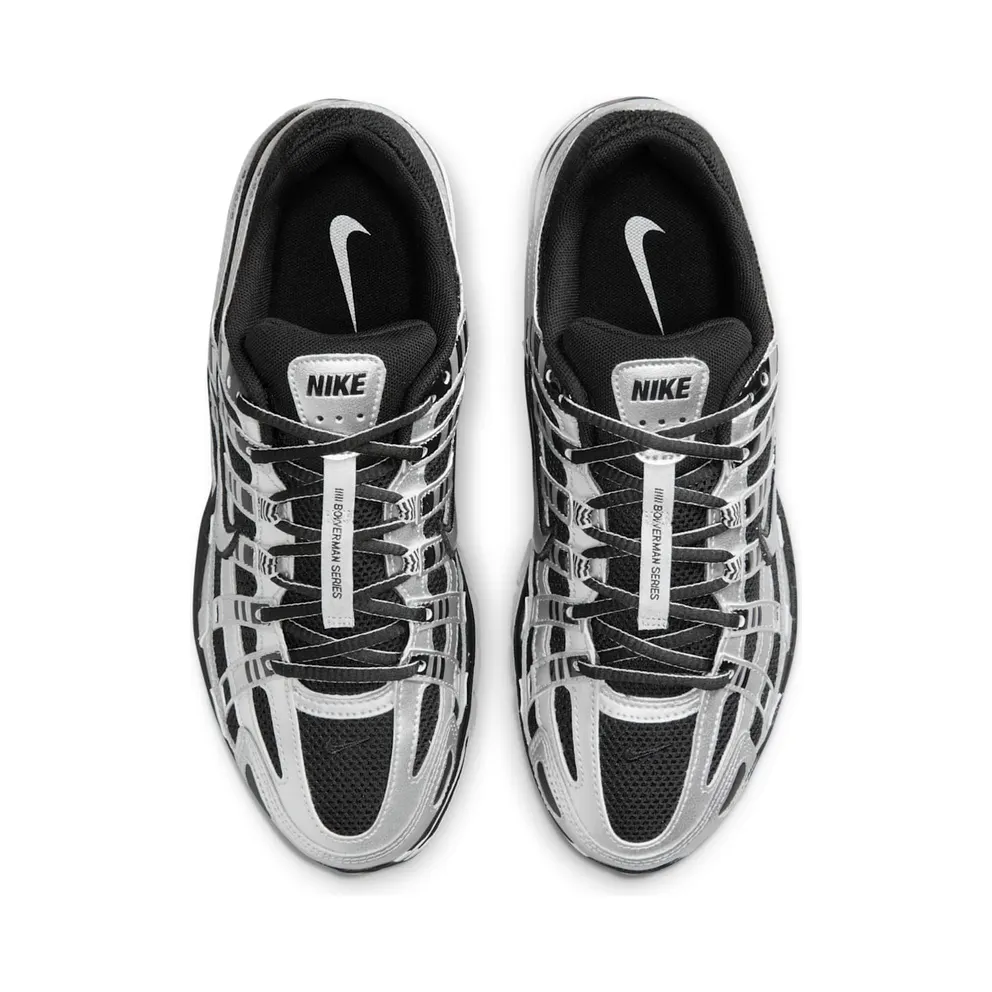 Nike P-6000 Metallic Silver Black White (BV1021-013)