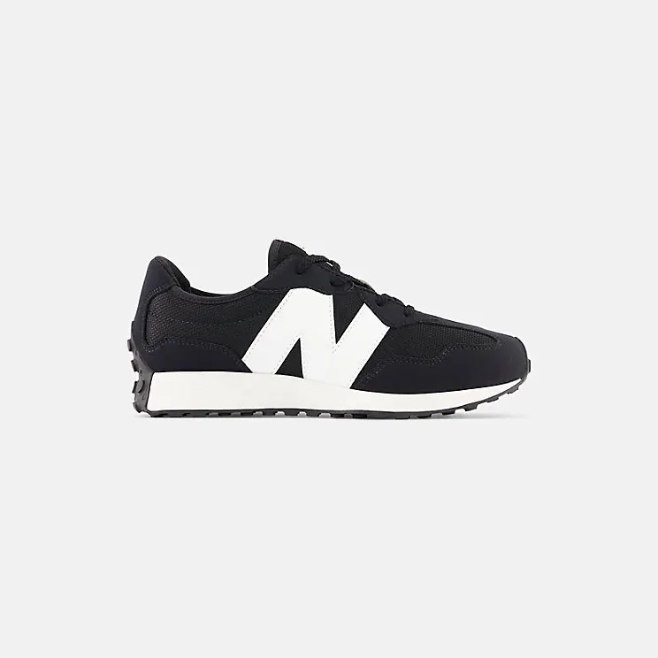 NEW BALANCE 327 Lace “BLACK / WHITE” (GS327CBW)