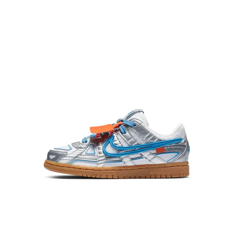 Nike Air Rubber Dunk Off-White University Blue (PS) White/University Blue-White (CW7410-100)