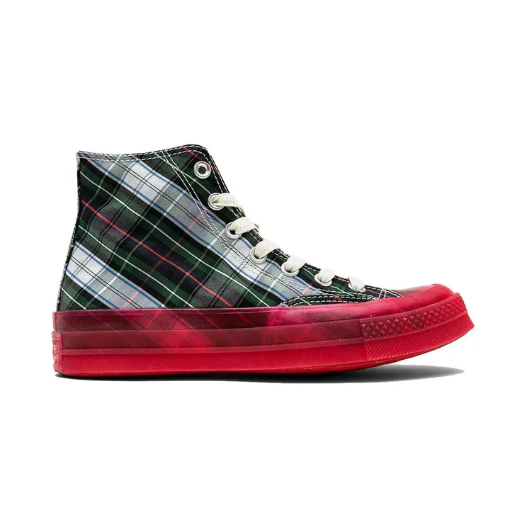 Converse Chuck Taylor All Star 70 Hi Plaid Translucent Midsole Red (163324C)