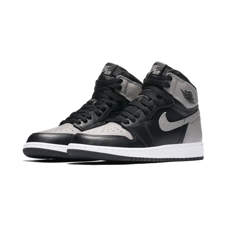 Air Jordan 1 Retro High OG BG Shadow “Black / White / Medium Grey” (575441-013)