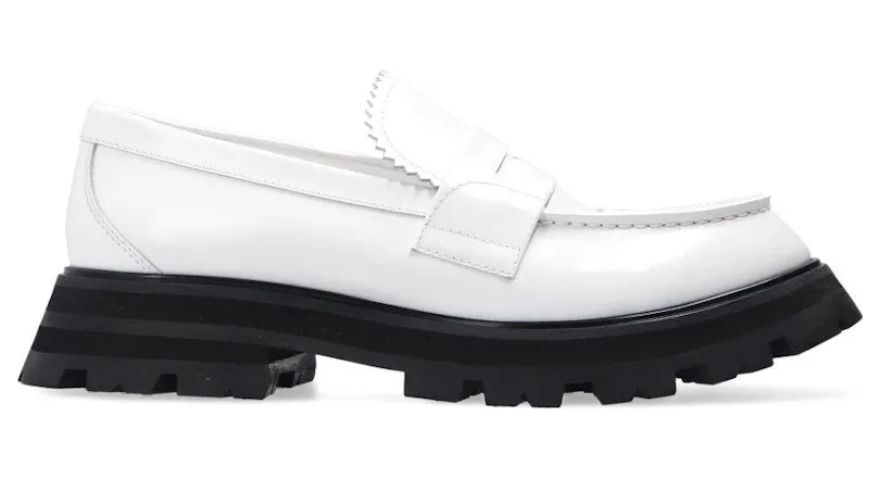 Alexander McQueen Wander Loafer White Black (666328WHZ809358)