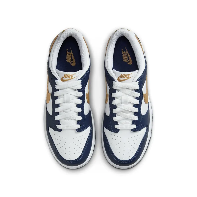 Nike Dunk Low GS “Midnight Navy Wheat” (FB9109-111)