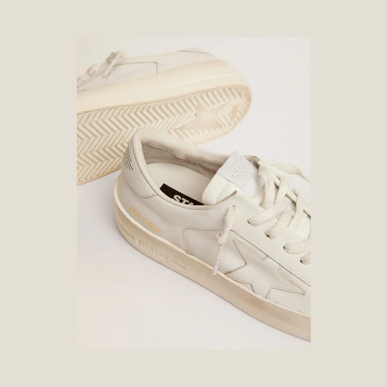 Golden Goose Stardan Triple White (W) (GWF00128.F000566.10100) (4)