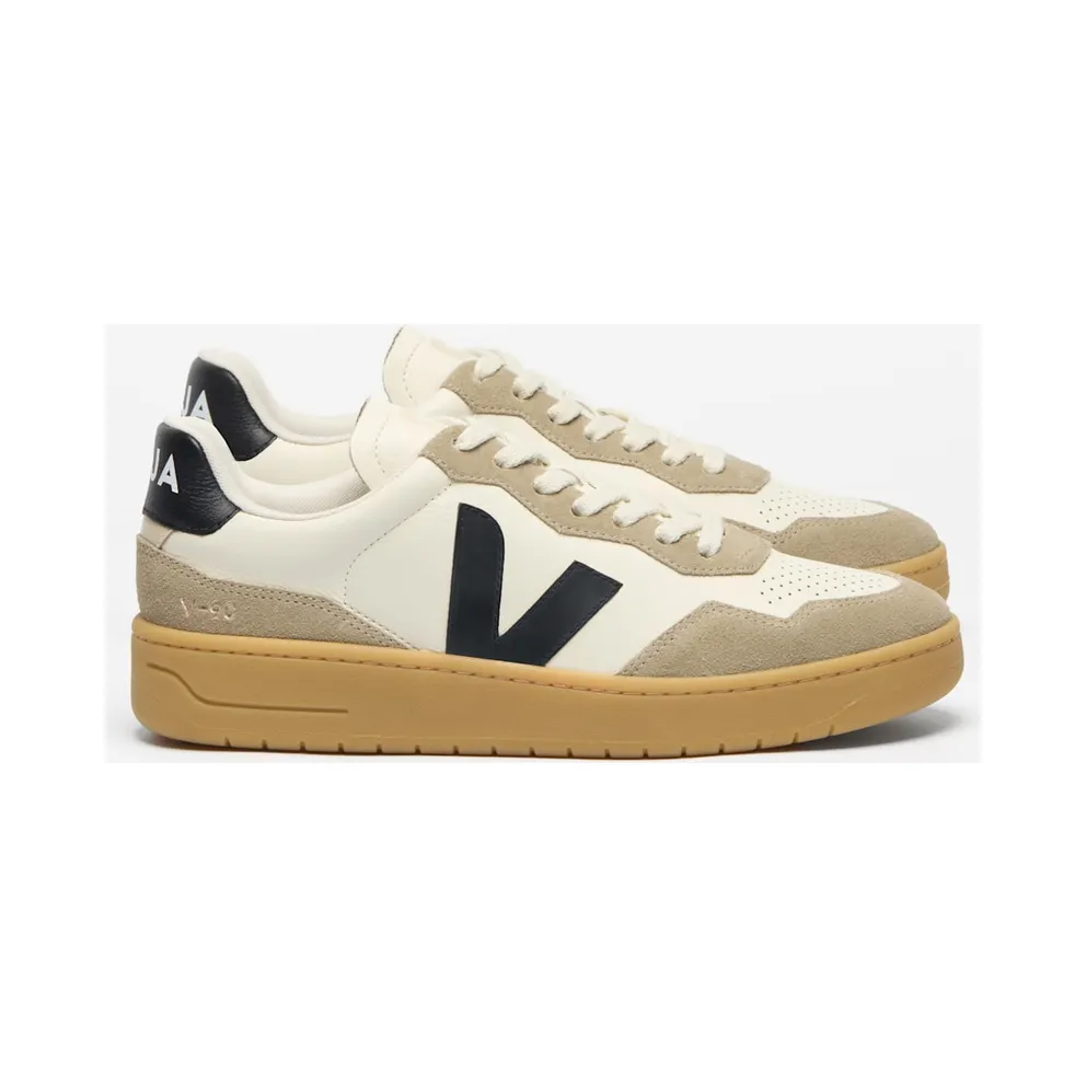 Veja V-90 “Pure / Black / Taupe” (VD2022366B)