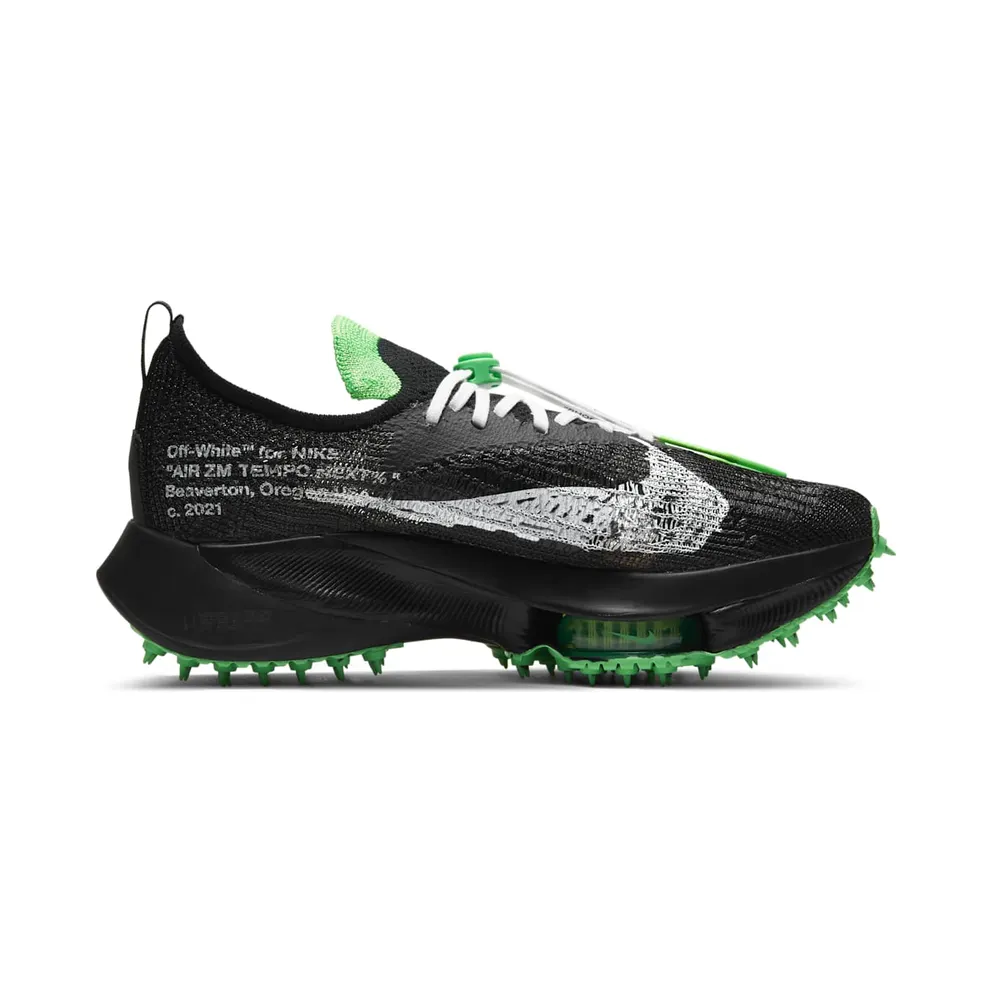 Nike x Off-White Air Zoom Tempo NEXT% Black Scream Green (2021) (CV0697-001)