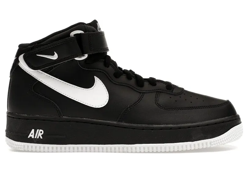 Nike Air Force 1 Mid ’07 Black White Sole (DV0806-001)