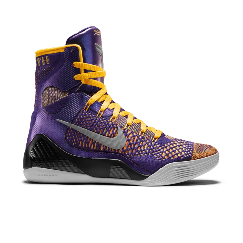 Nike Kobe 9 Elite Team Showtime Court Purple/White-Laser Orange-Wolf Grey (630847-500)