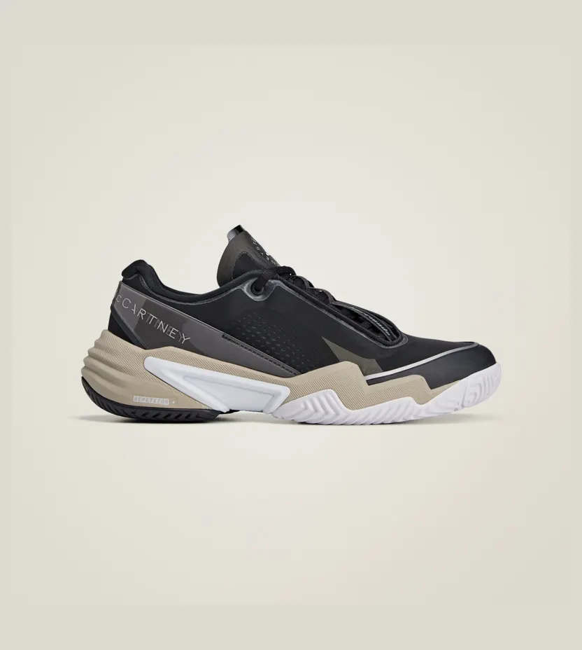 adidas Barricade by Stella McCartney Black Silver Almond Milk (JR3287)