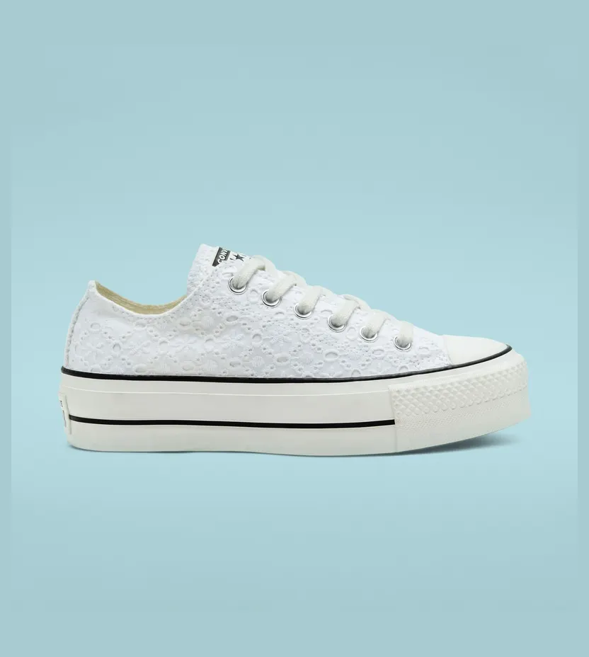 Converse Chuck Taylor All Star Low ‘Boho Mix – Embroidered Flowers’ White/White/Black (568276C)