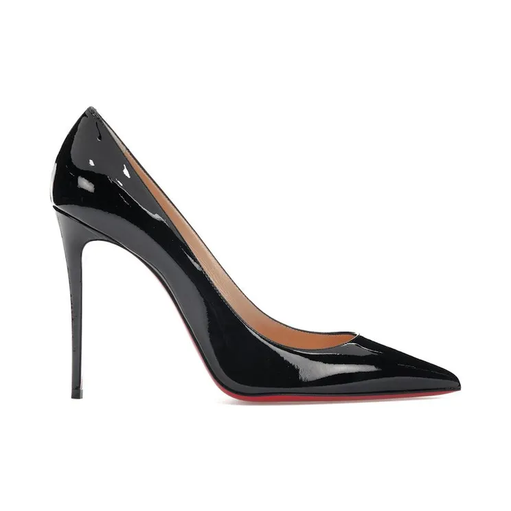 Christian Louboutin Kate 100mm Pump Black Patent Leather (3191411BK01)