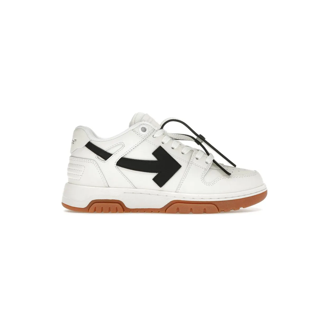 OFF-WHITE Out Of Office OOO Low Tops White Black Gum (OMIA189C99LEA011-0110)