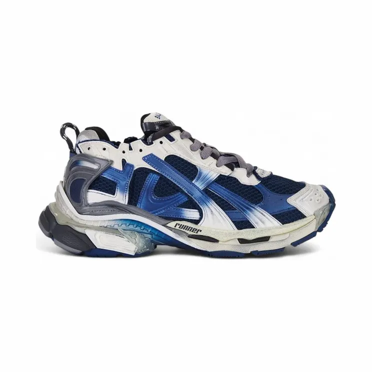 Balenciaga Runner Gradient White Navy Grey (772774WRUNG2410)