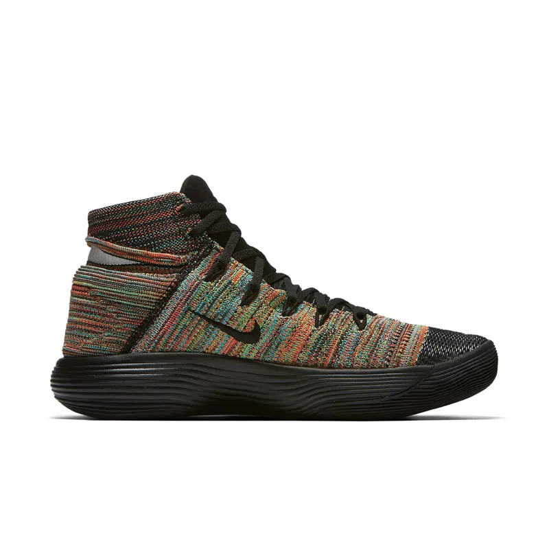 Nike React Hyperdunk 2017 Flyknit Multi-Color Black/Black-White-Total Crimson (917726-006)