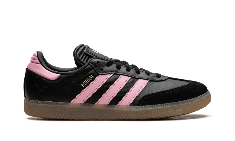 Adidas Samba Messi Indoor “Core Black / Gold Metallic / Gum” (JP7845)