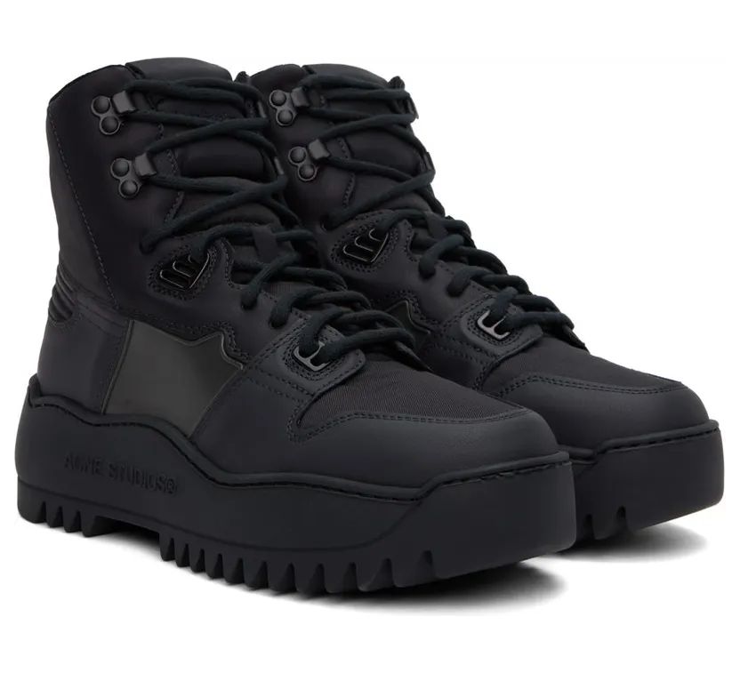 Acne Studios Black Ripstop CF4 MULTI ANTHRACITE (BD0227-) (4)
