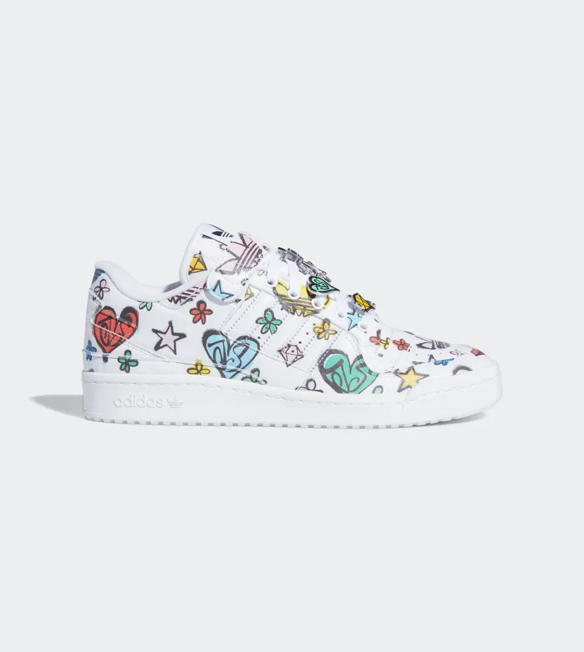 adidas Jeremy Scott Forum 84 Low Mono Cloud White / Cloud White / Core Black (GX9668)