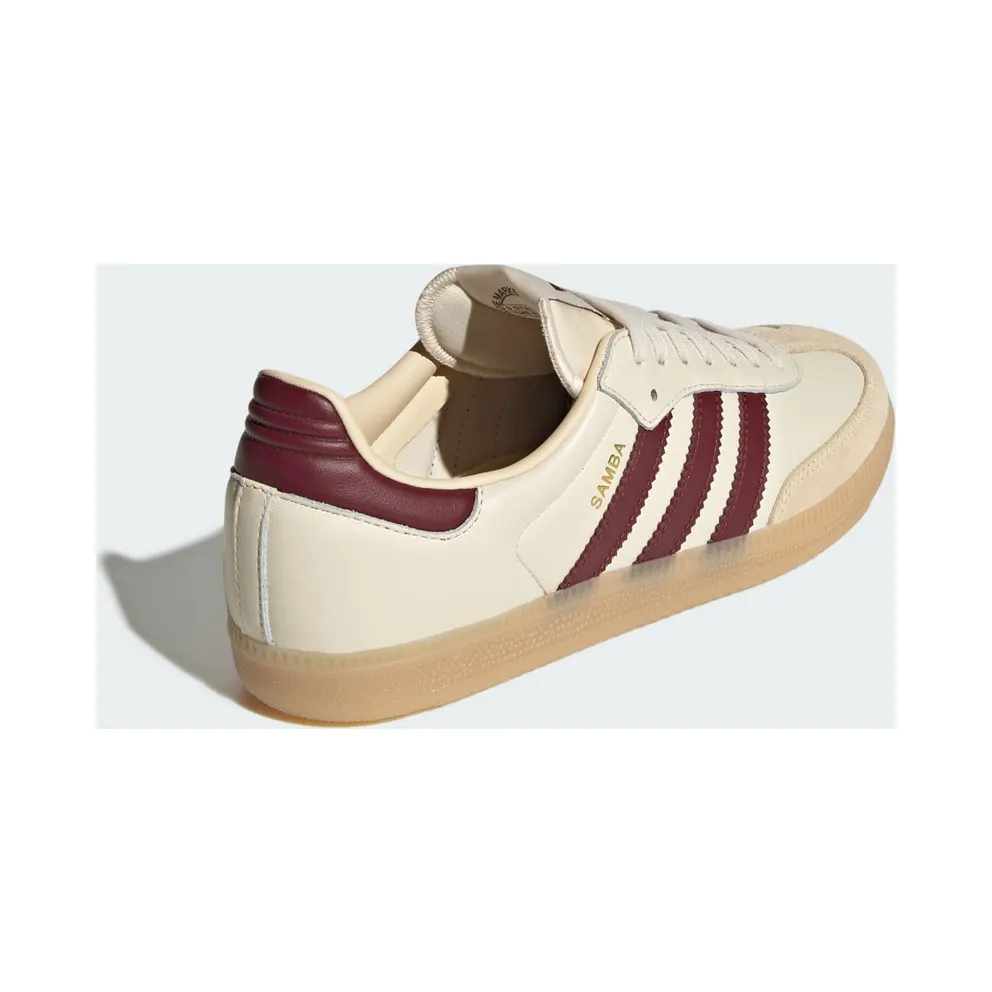 Adidas Samba OG Wonder White / Shadow Red / Gum (JS3830)