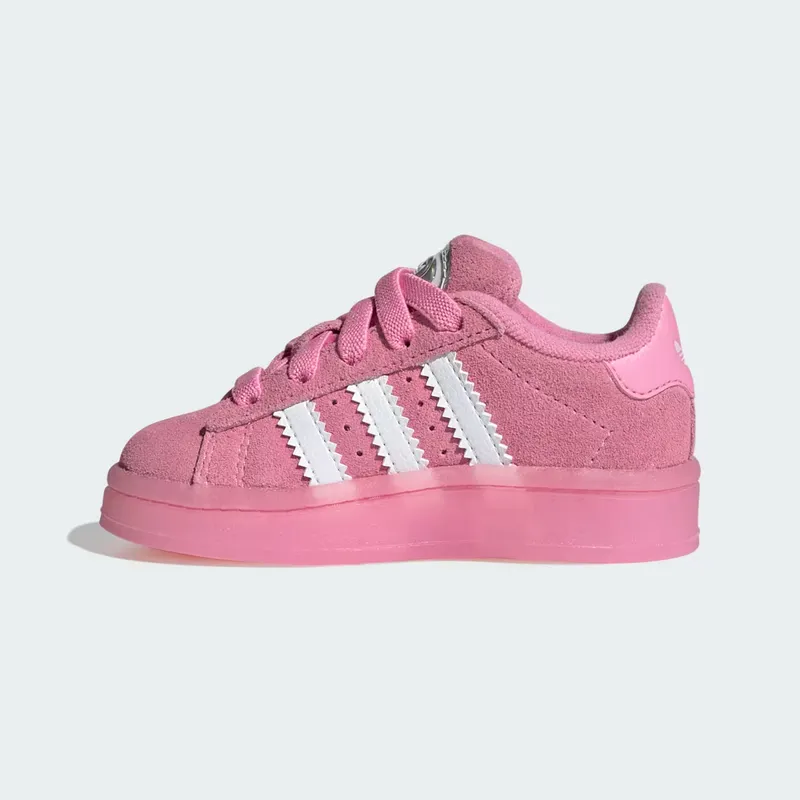 Adidas Campus 00s Led Lights Comfort Closure Elastic Lace Sneakers Kids Bliss Pink / Cloud White / Clear Pink (JS1283)