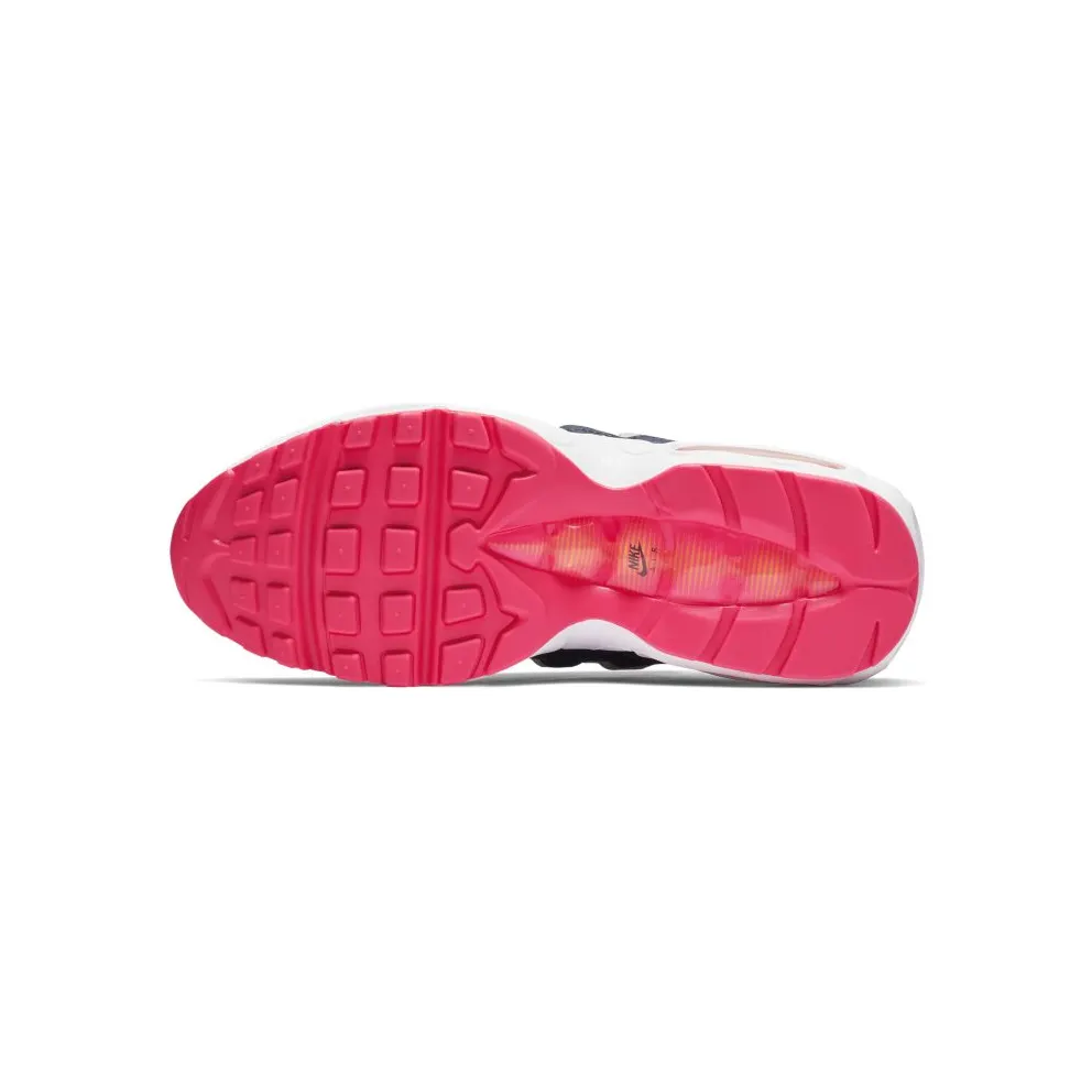 Nike Air Max 95 Midnight Navy Pure Platinum Laser Orange (W) Midnight Navy/Pure Platinum-White-Laser Orange (307960-405)
