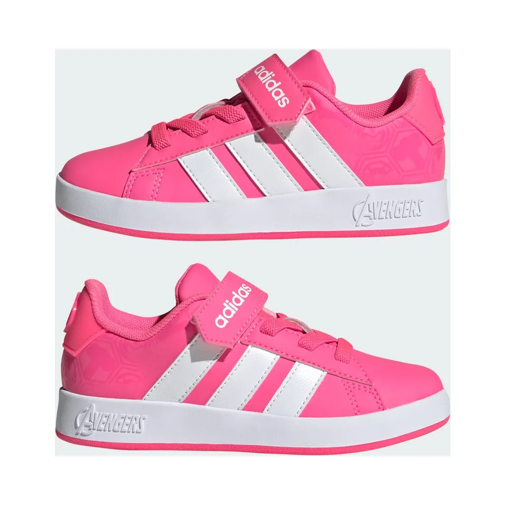 Adidas ADIDAS MARVEL AVENGERS GRAND COURT Shoes KIDS Lucid Pink / Cloud White / Clear Pink (JQ4140)