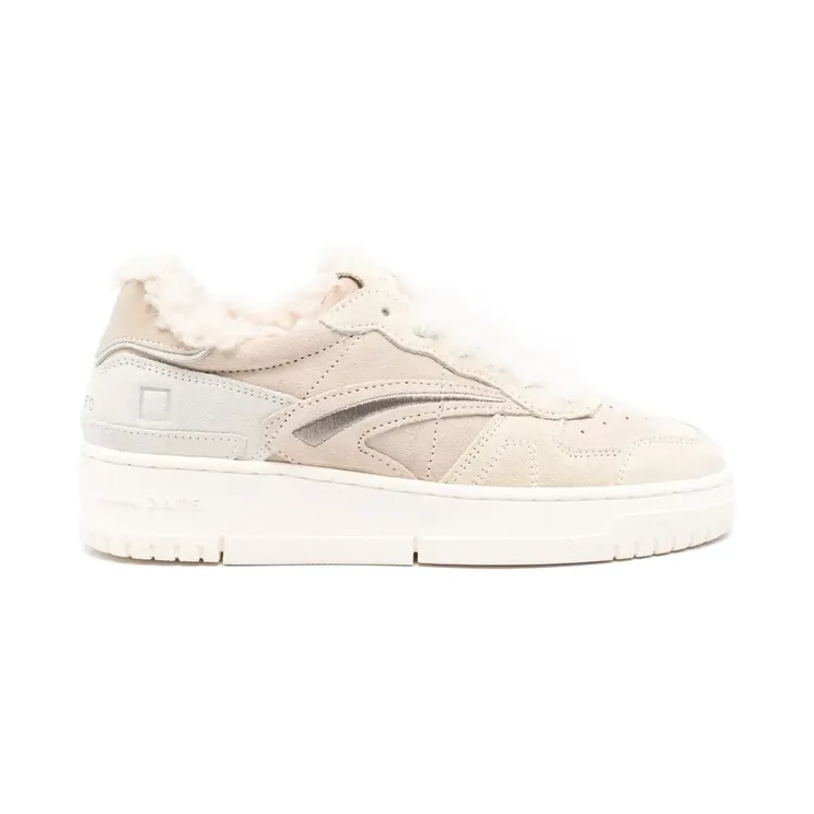 D.A.T.E. mit Shearling-Einsatz Nude (W431TPMN)