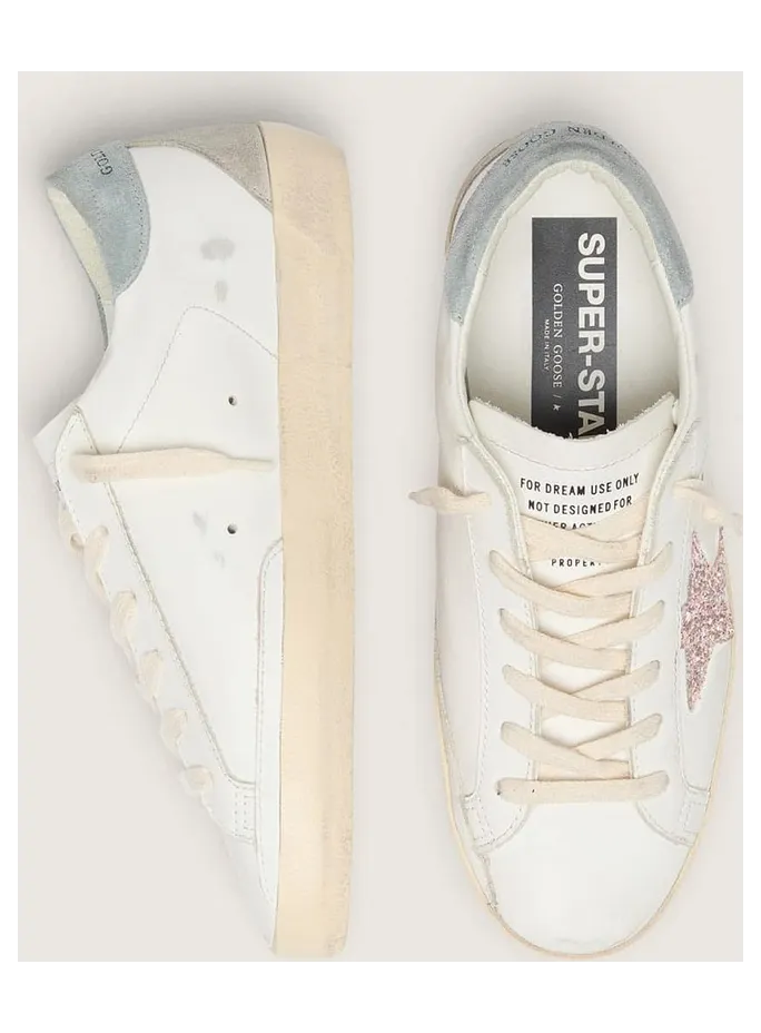Golden Goose Super-Star Ltd With Multicolor Glitter Star And Suede Heel Tab (GWF00102.F006569.12122) (3)