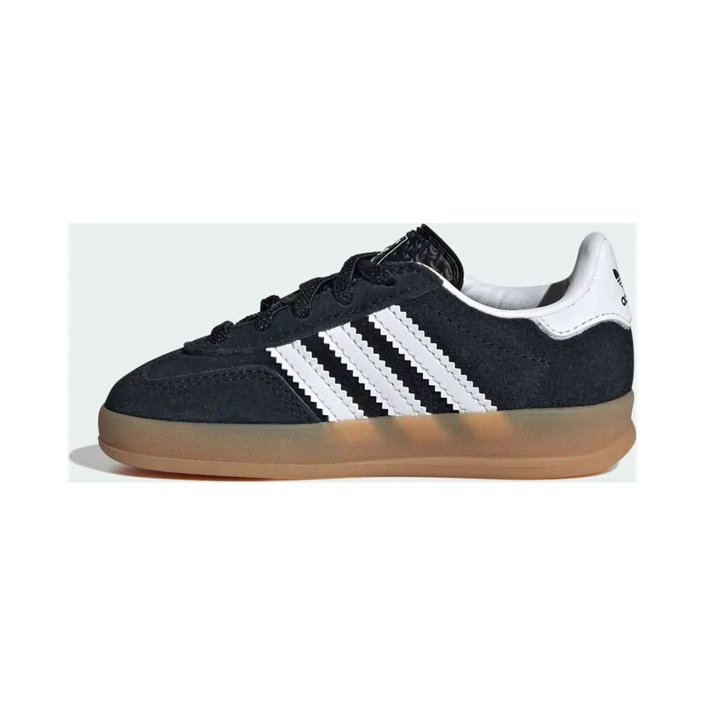 adidas Gazelle Indoor Comfort Closure Black White Gum (IH9131)