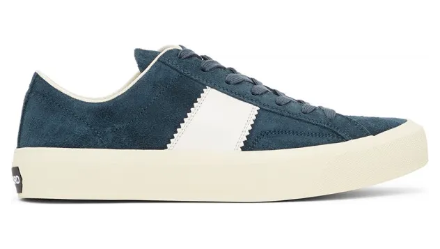 Tom Ford Blue Cambridge Low-Top Sneakers (J0974T-LCL032)