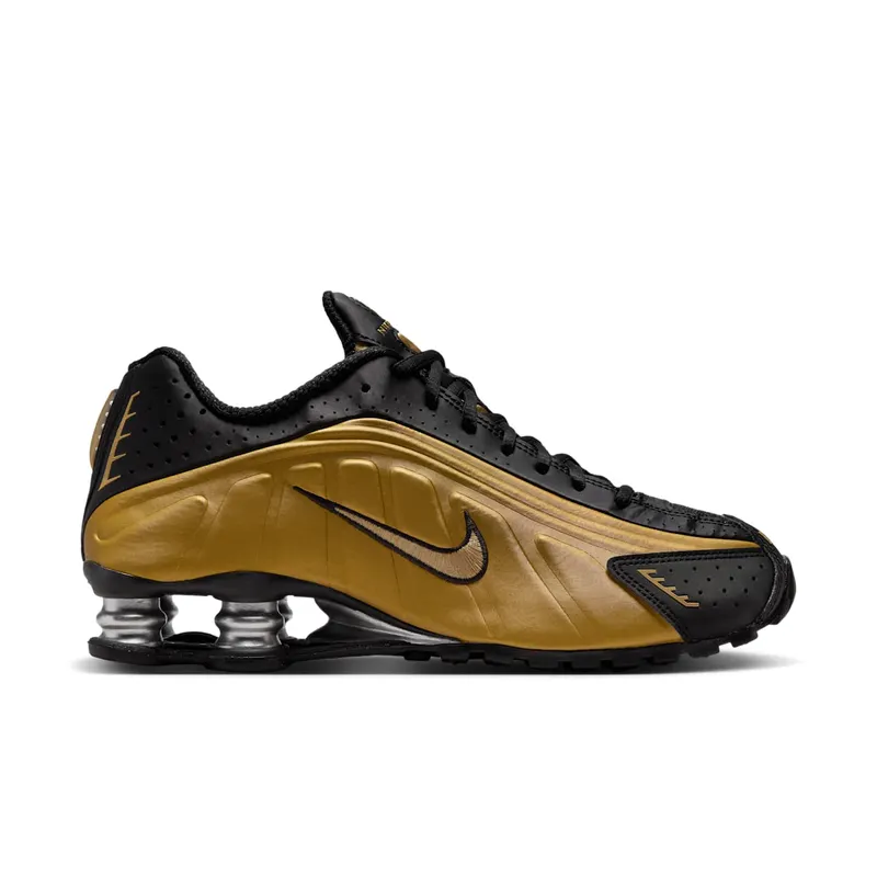 Nike Shox R4 (black / metallic gold / metallic silver) – AR3565-005