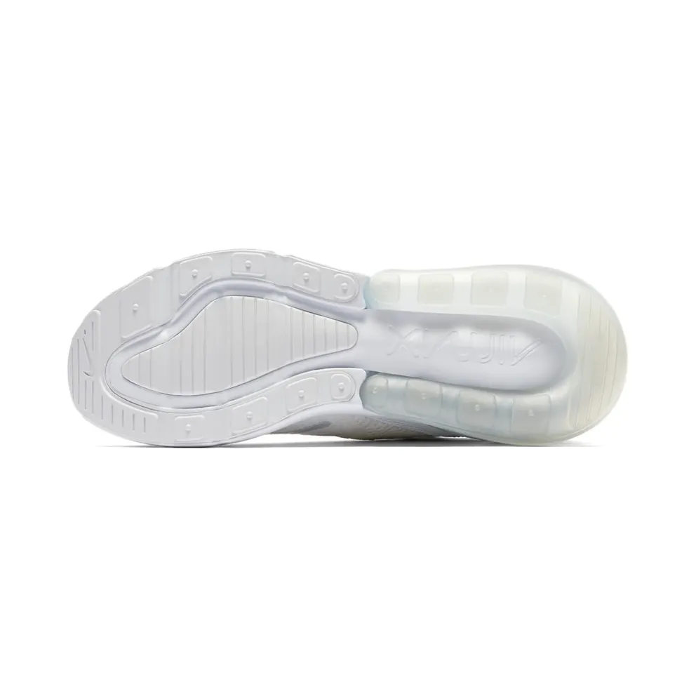 Nike Air Max 270 Flyknit Triple White White/Pure Platinum-White (AO1023-102)