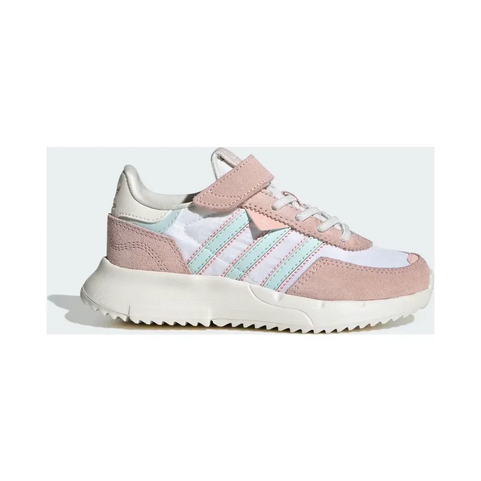 Adidas Retropy F2 Shoes Kids Core White / Halo Mint / Sandy Pink (JR7990)