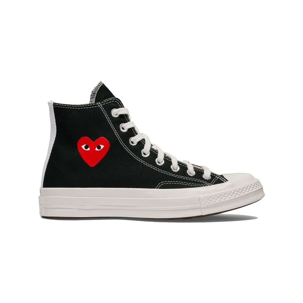 Converse X Comme Des GarÇons Play X Converse Chuck Taylor Heart-print “Blue” (AZ-K129-001 BLACK)