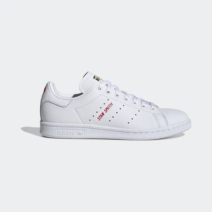 Adidas Stan Smith ‘Valentine’s Day’ Cloud White/Scarlet/Gold Metallic (FV8260)