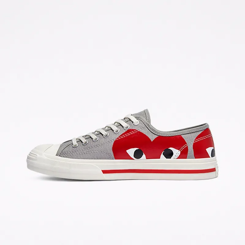 Converse Converse x Comme des Garçons PLAY Jack Purcell Low Top Drizzle/egret/red (171260C)