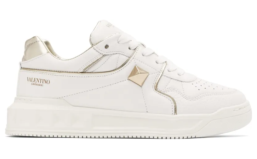 Valentino Garavani White One Stud Low-Top Sneakers (1Y2S0E71RUS)