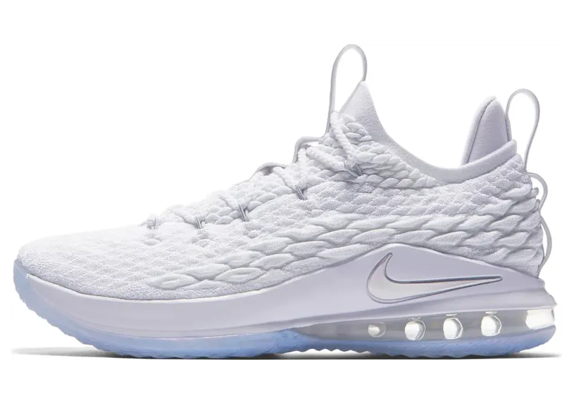 Nike LeBron 15 Low White Metallic Silver