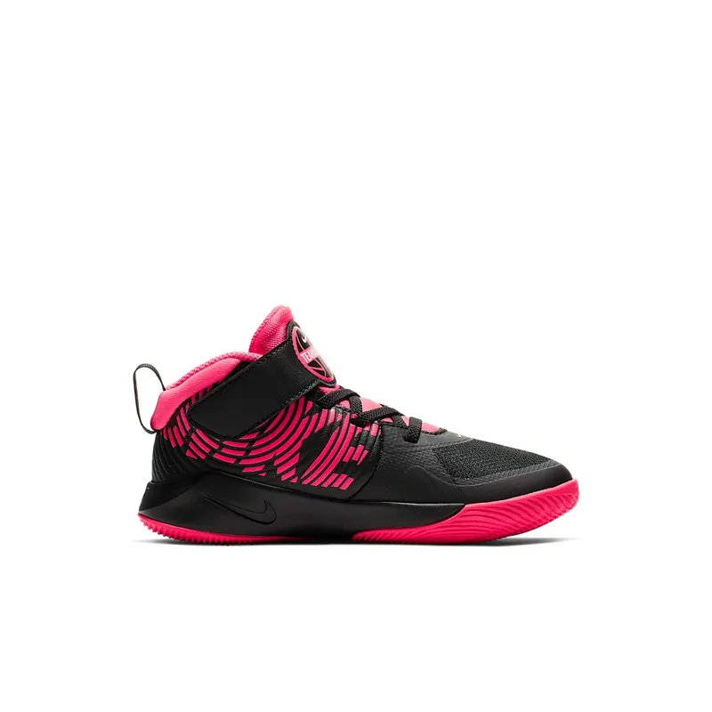 Nike Team Hustle D 9 Black Racer Pink (PS) Black/White/Racer Pink (AQ4225-002)